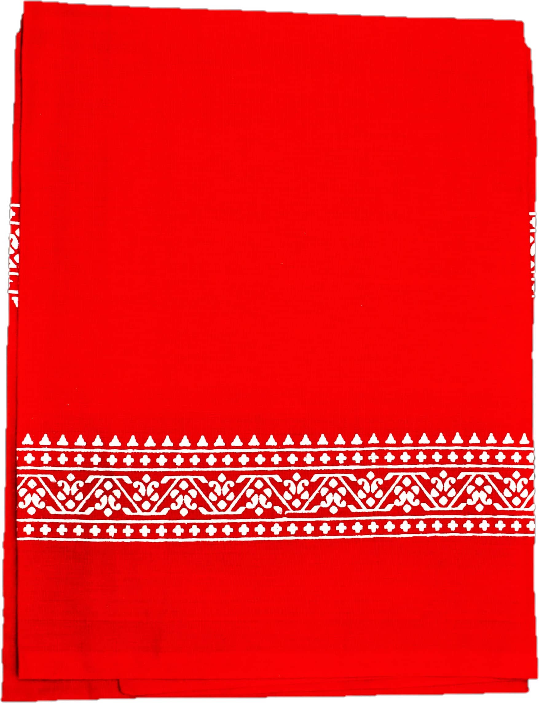 Shyam Handloom Pack of 1 Cotton Below 300 -GSM Bath Towel ( Red ) - Towels | Buy online on ZillyBuy