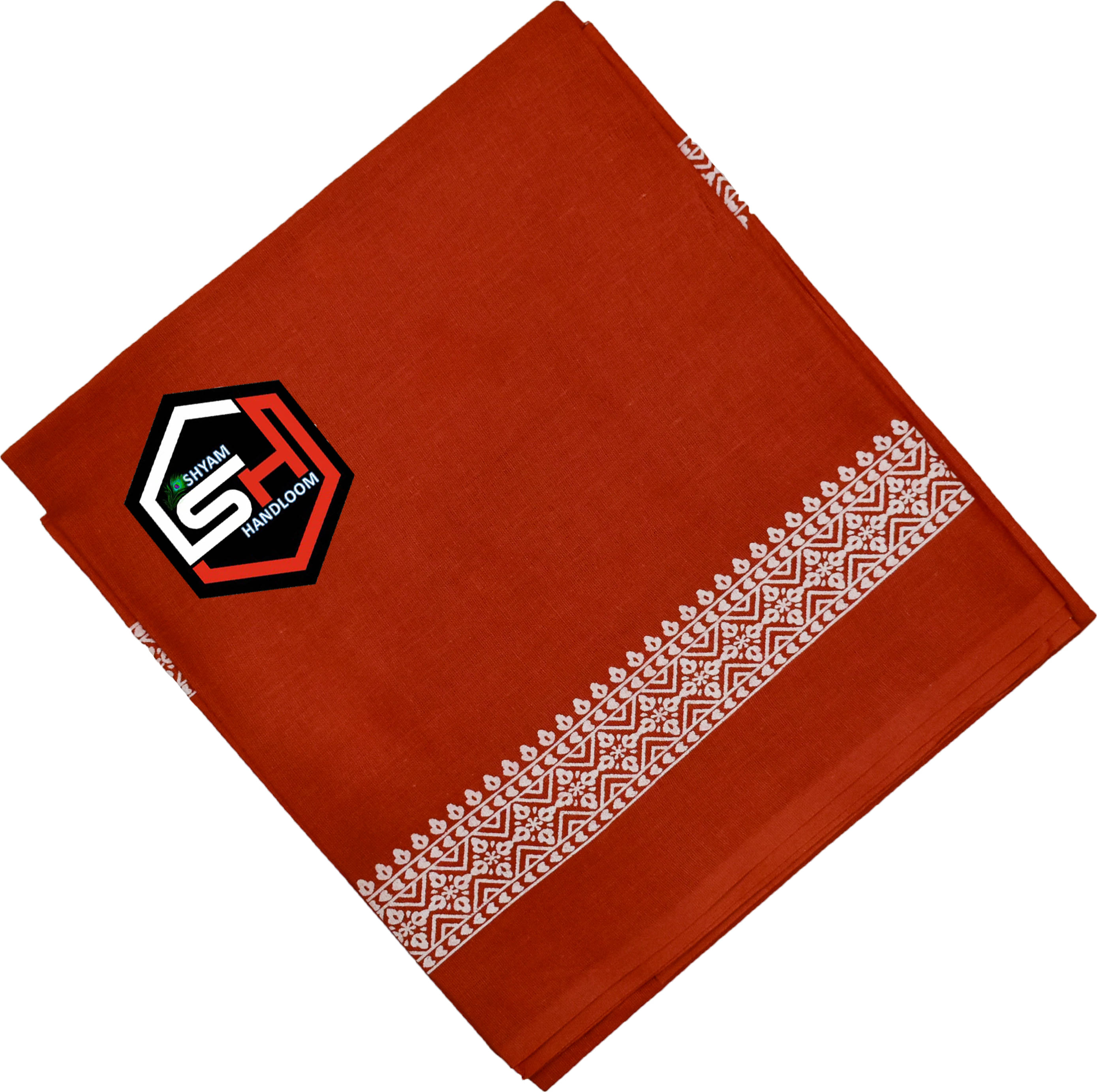     			Shyam Handloom Pack of 1 Cotton Below 300 -GSM Bath Towel ( Orange )