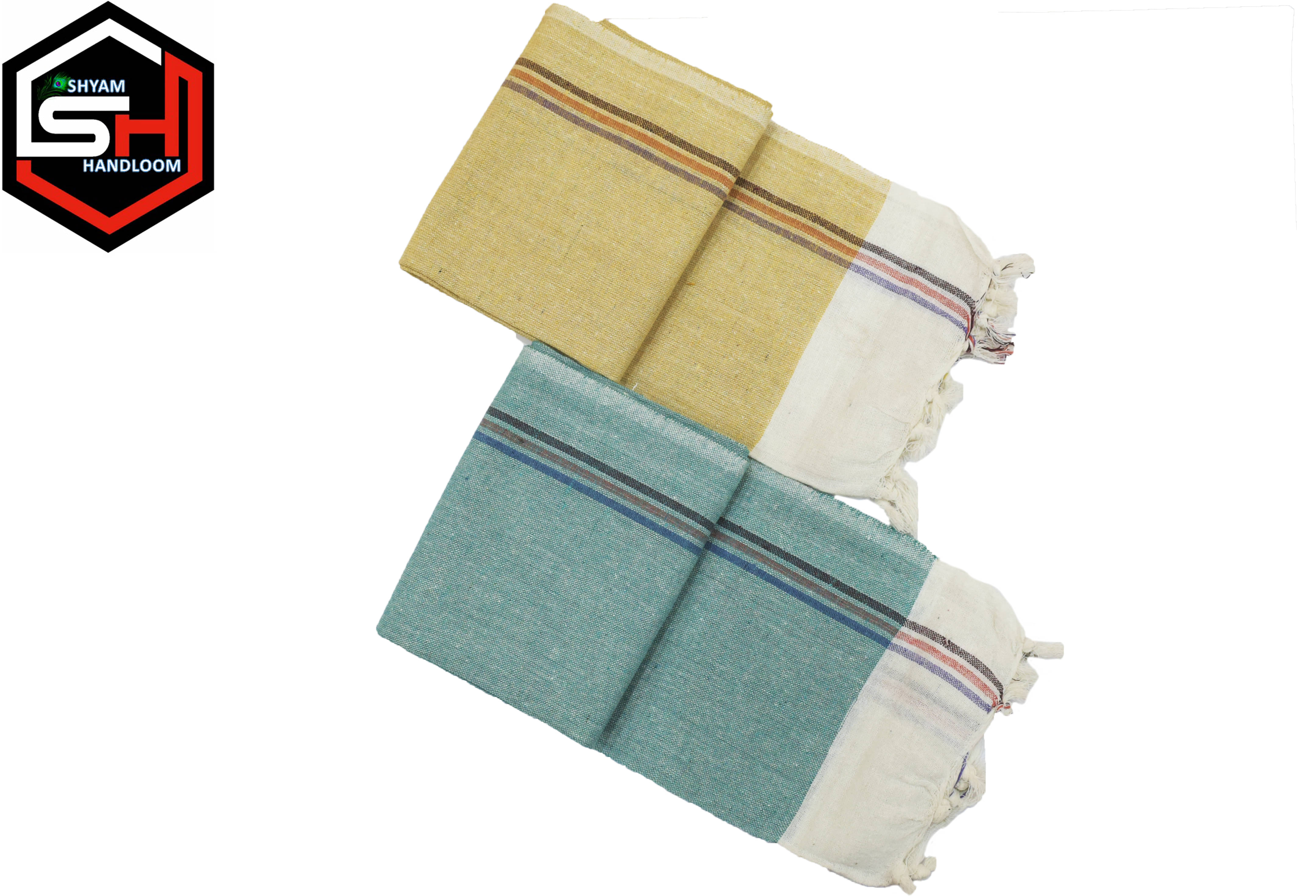     			Shyam Handloom Pack of 2 Cotton Below 300 -GSM Bath Towel ( Brown )
