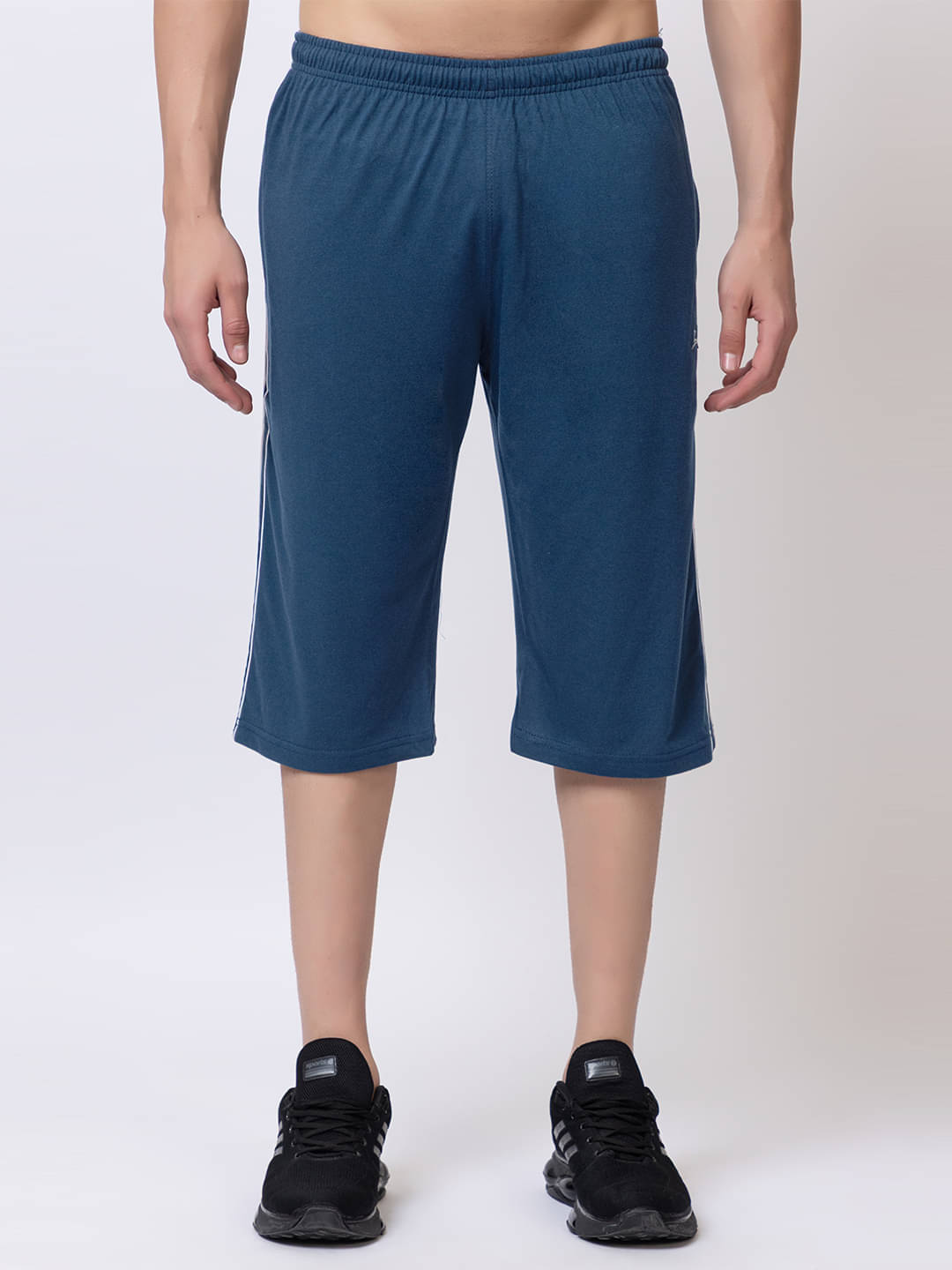     			Zeffit Blue Cotton Blend Men's Three-Fourths ( Pack of 1 )