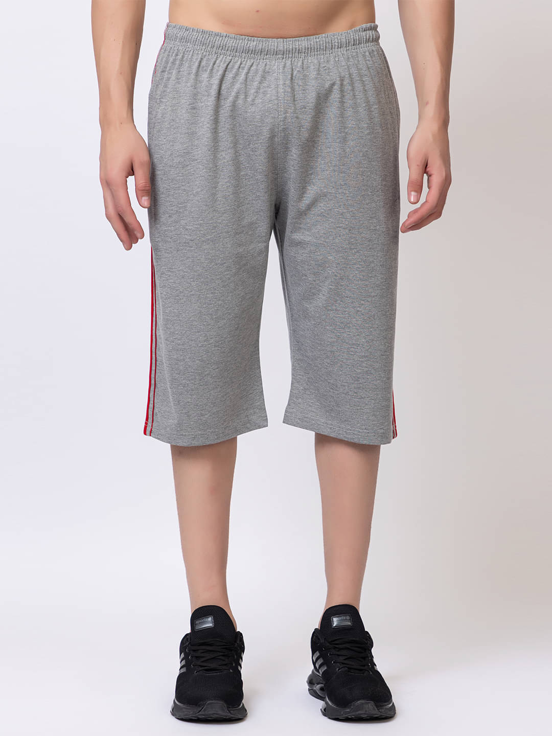 Zeffit Grey Cotton Blend Men's Three-Fourths ( Pack of 1 )     			Zeffit Grey Cotton Blend Men's Three-Fourths ( Pack of 1 )