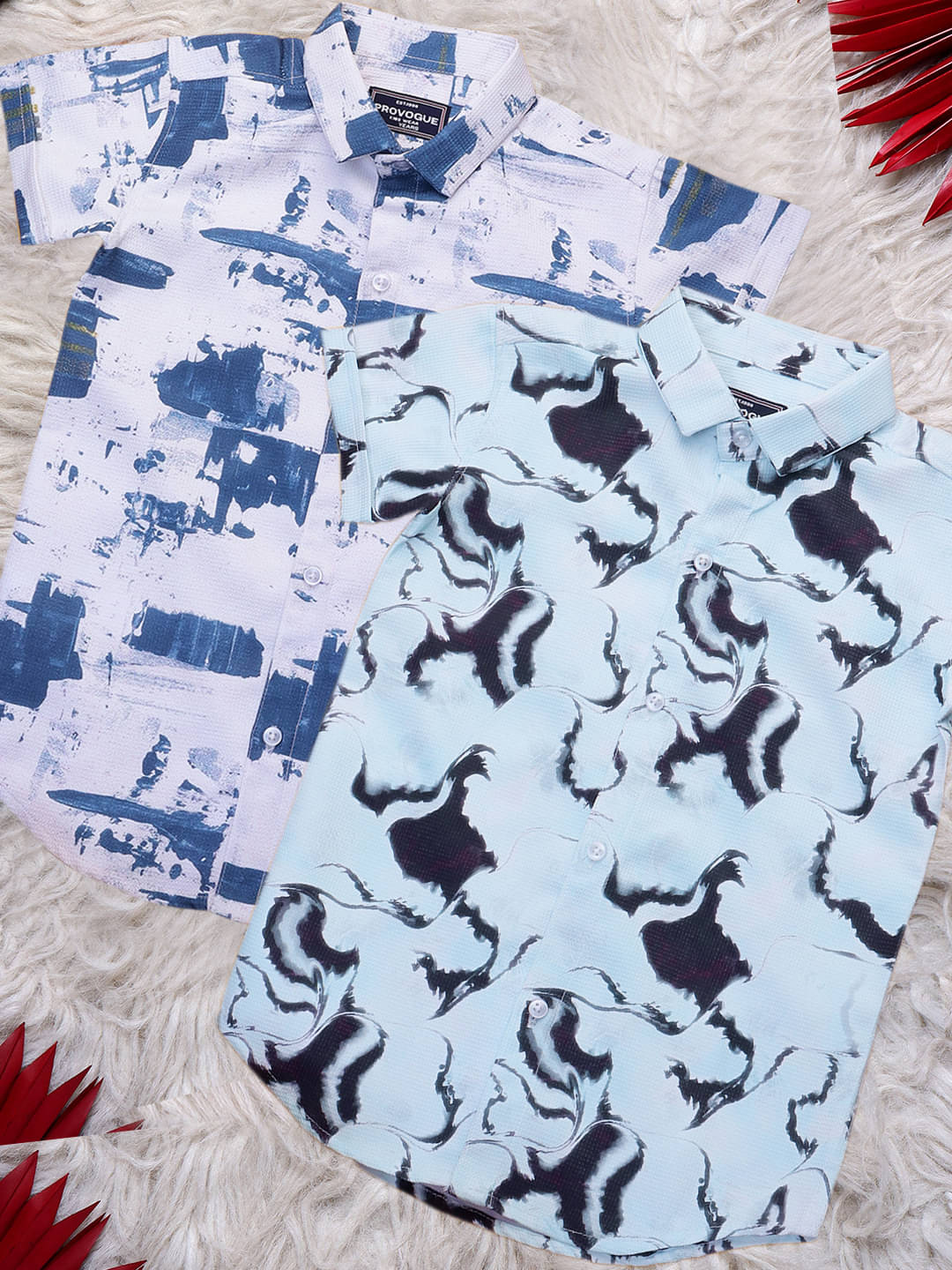 ALY JOHN Pack of 2 Boys 100% Cotton Half Sleeves Shirt ( Multicolor 13 )     			ALY JOHN Pack of 2 Boys 100% Cotton Half Sleeves Shirt ( Multicolor 13 )