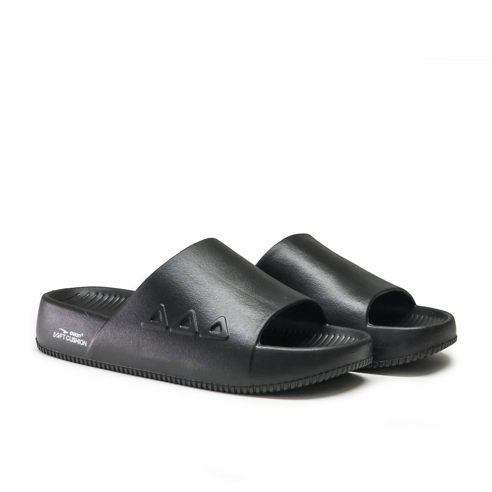     			ASIAN Black Men's Slide Flip Flop