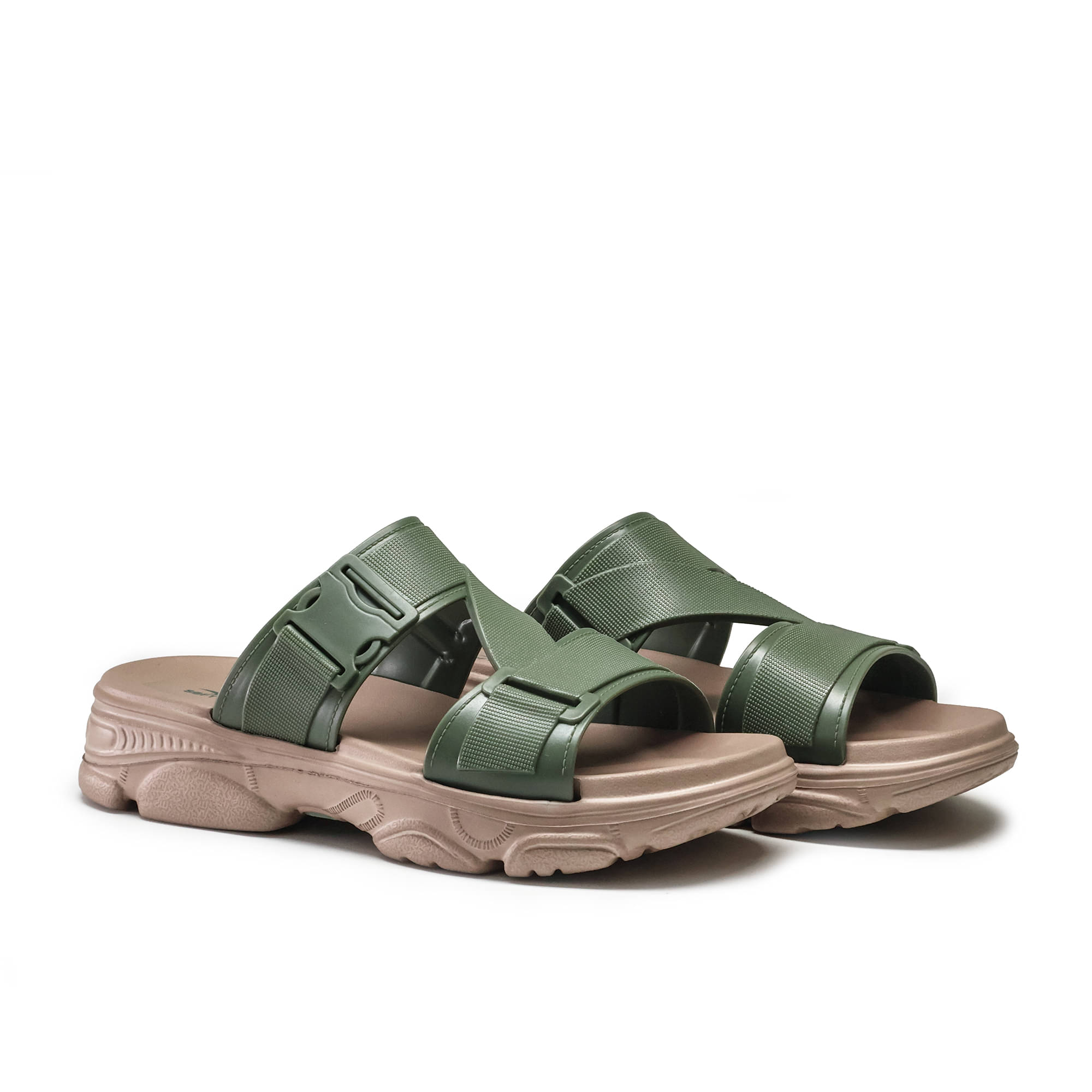     			ASIAN Green Women's Slide Flip Flop