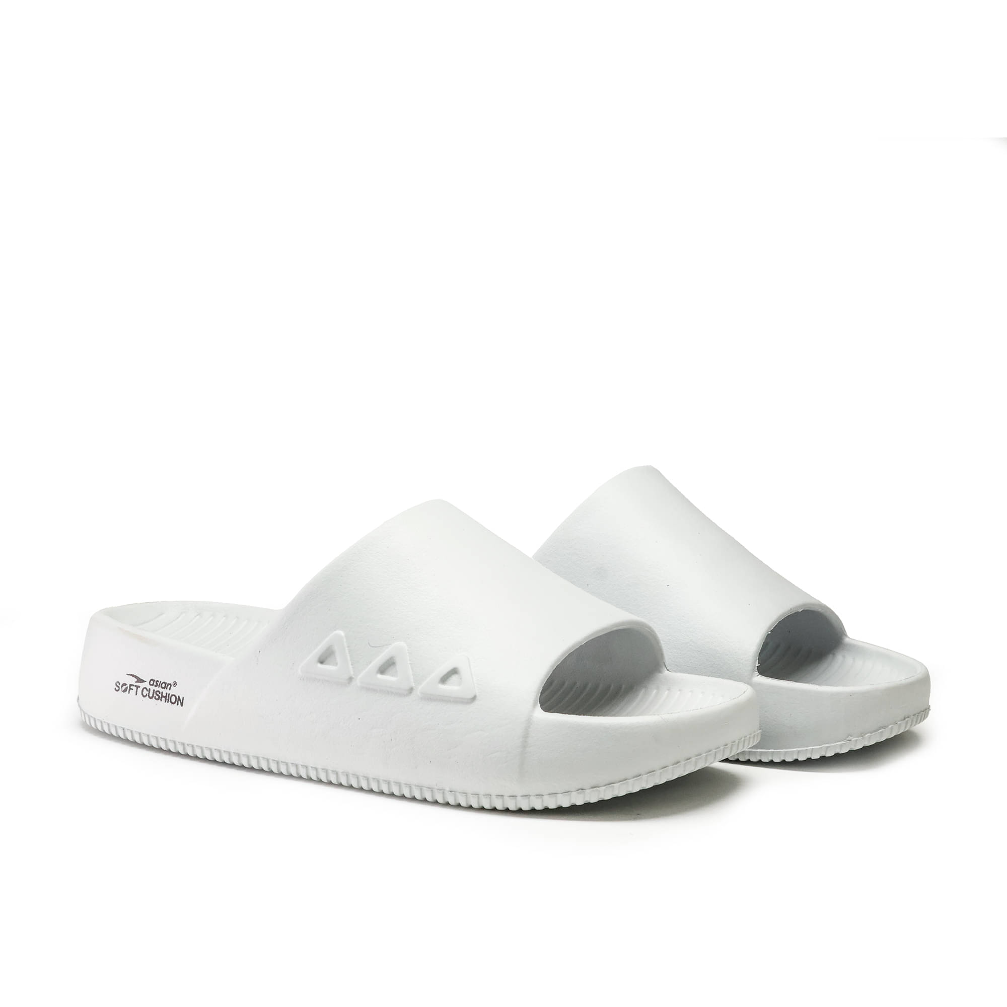     			ASIAN Light Grey Men's Slide Flip Flop