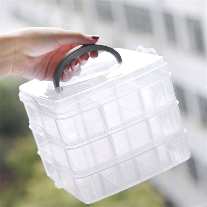     			Anshri Plastic Transparent Multi-Purpose Container ( Set of 1 )