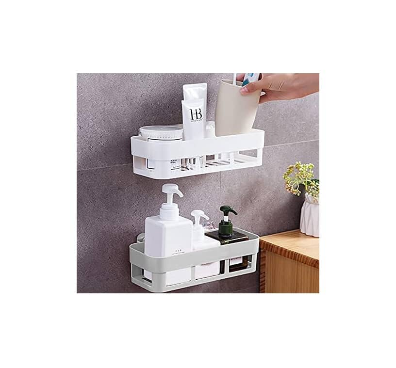 Anshri White Plastic Storage Racks ( Pack of 1 )