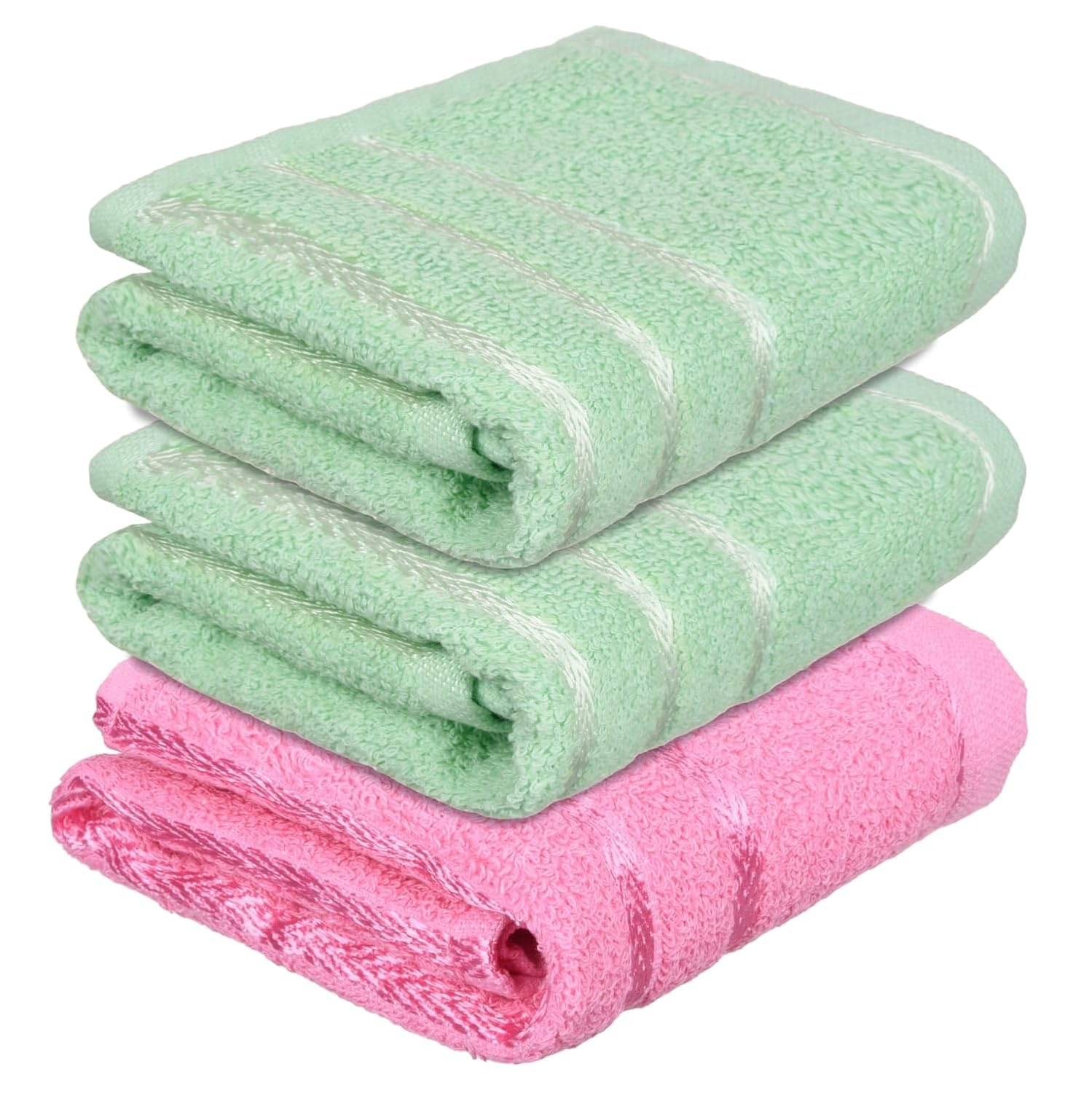     			Ashru Pack of 3 Cotton 351-400 -GSM Hand Towel ( Assorted )