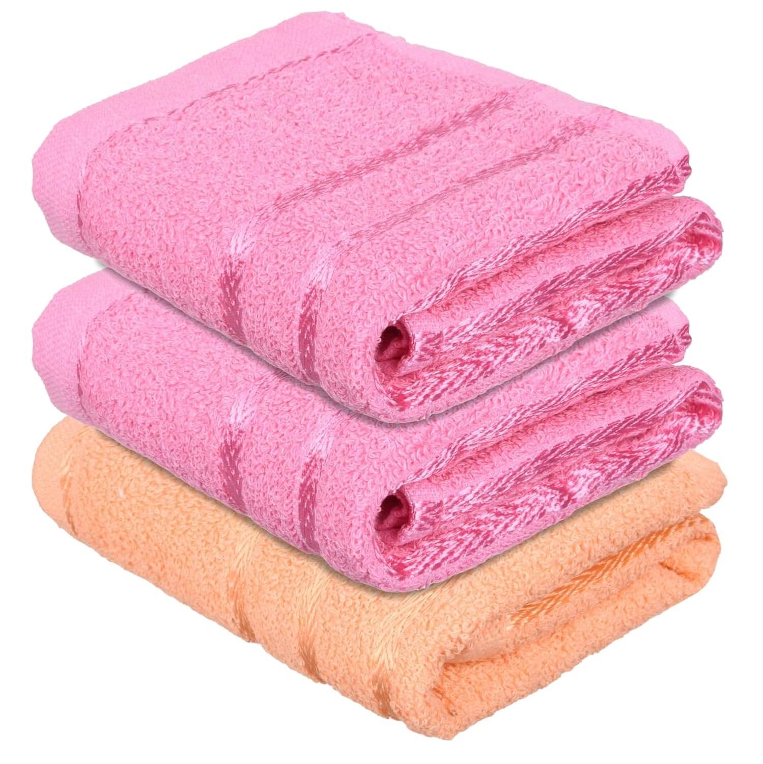     			Ashru Pack of 3 Cotton 351-400 -GSM Hand Towel ( Assorted )