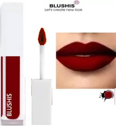 BLUSHIS All Day Long Maroon Matte Lipstick