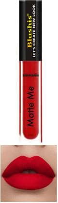 BLUSHIS High Pigmentation Red Super Matte Hydrating Liquid Lipstick Combo