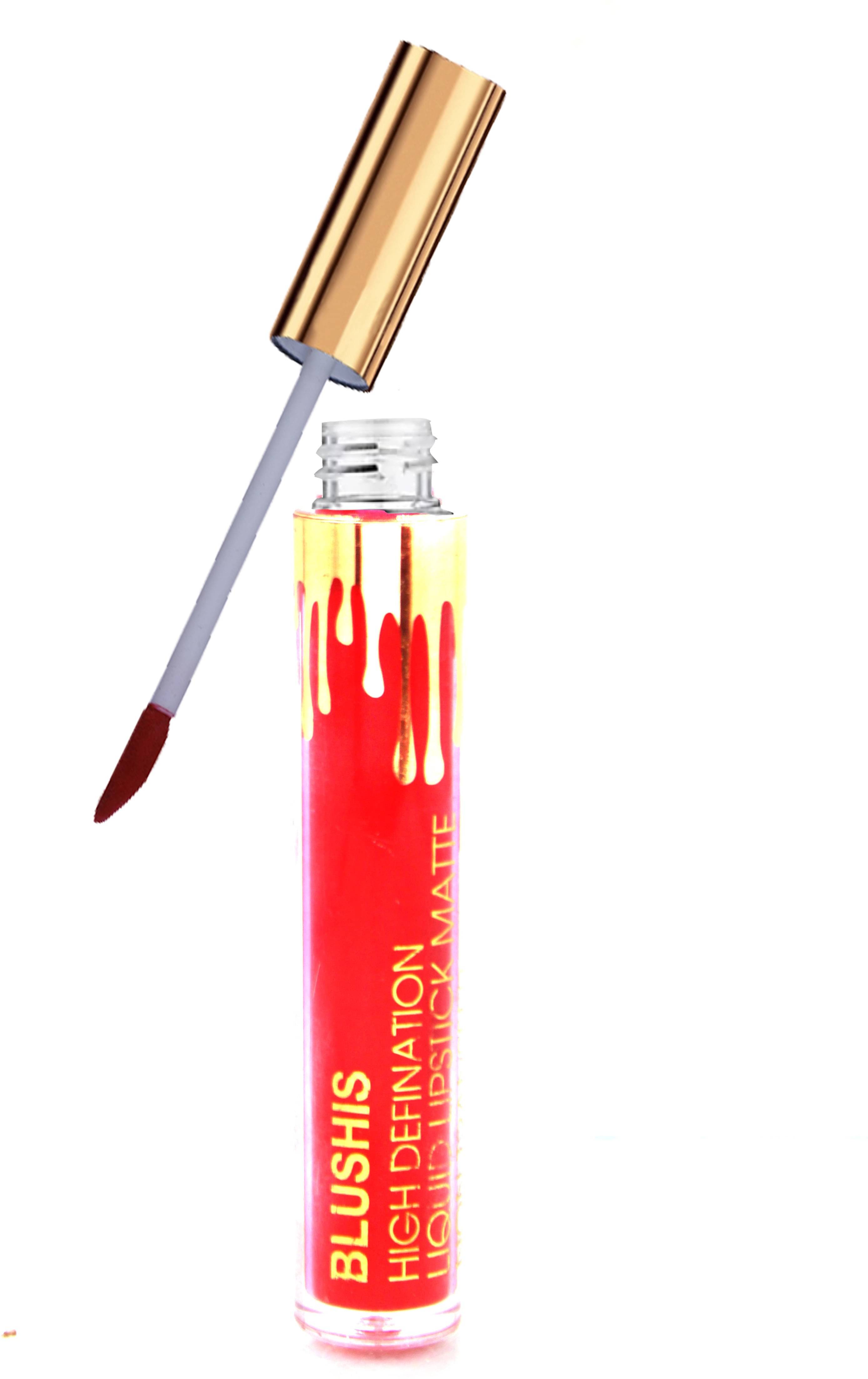     			BLUSHIS High Pigmentation Red Super Matte Hydrating Liquid Lipstick