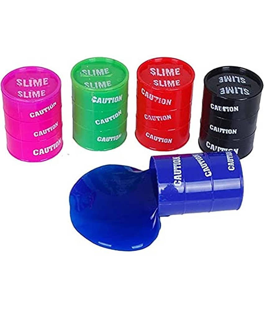 Barrel Slime for Kids Play Non Sticky Slime Non Toxic Clay Putty Mud Slime Jelly for Kids Best Return Gift Pack of (4) - Stationery | Buy online on ZillyBuy