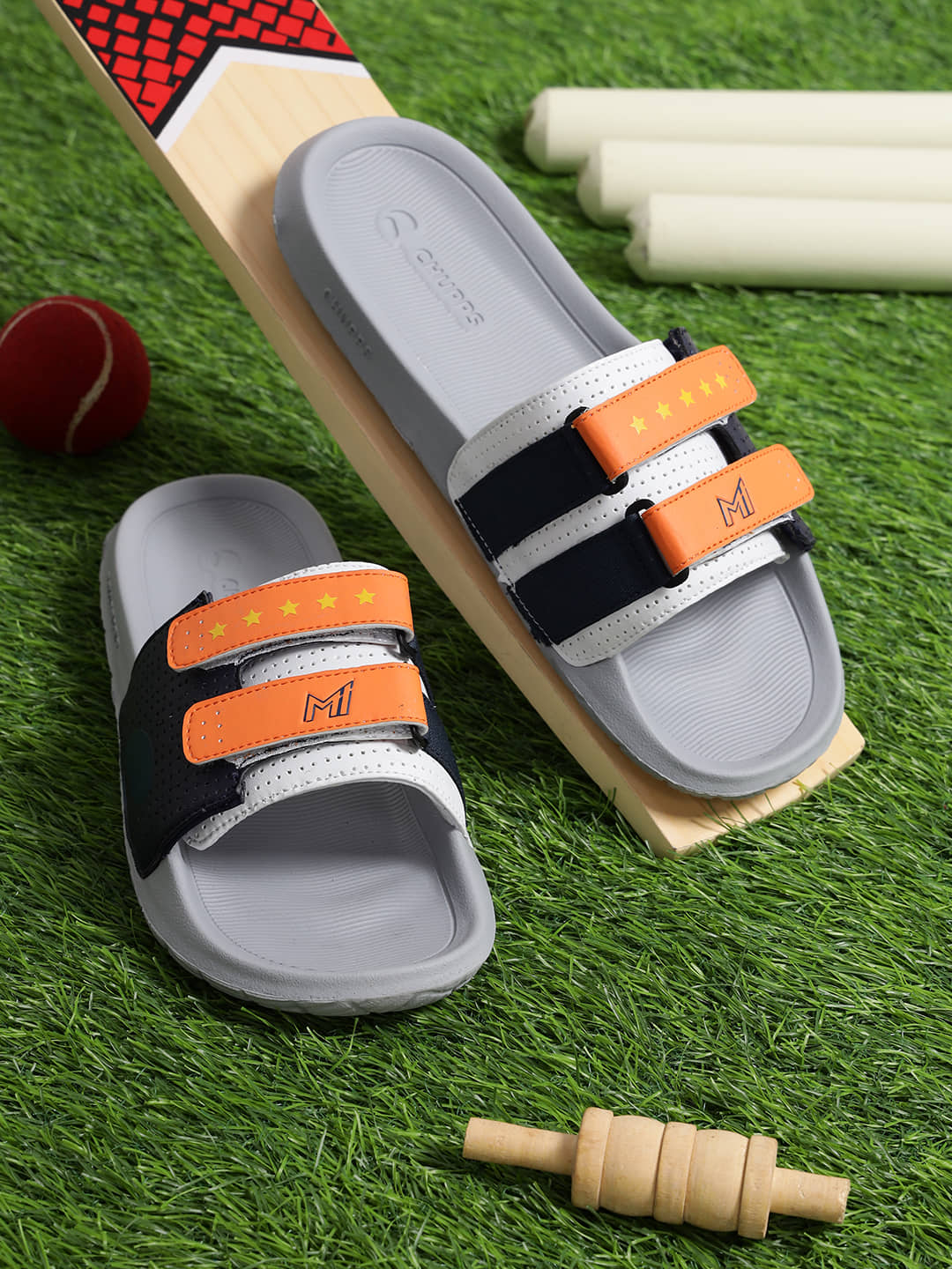CHUPPS Orange Men's Slide Flip Flop