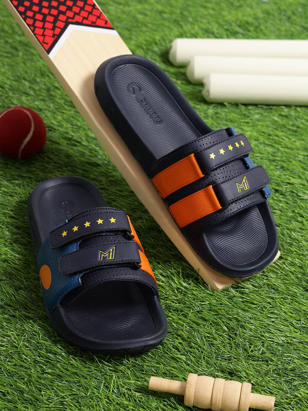 CHUPPS Orange Men's Slide Flip Flop