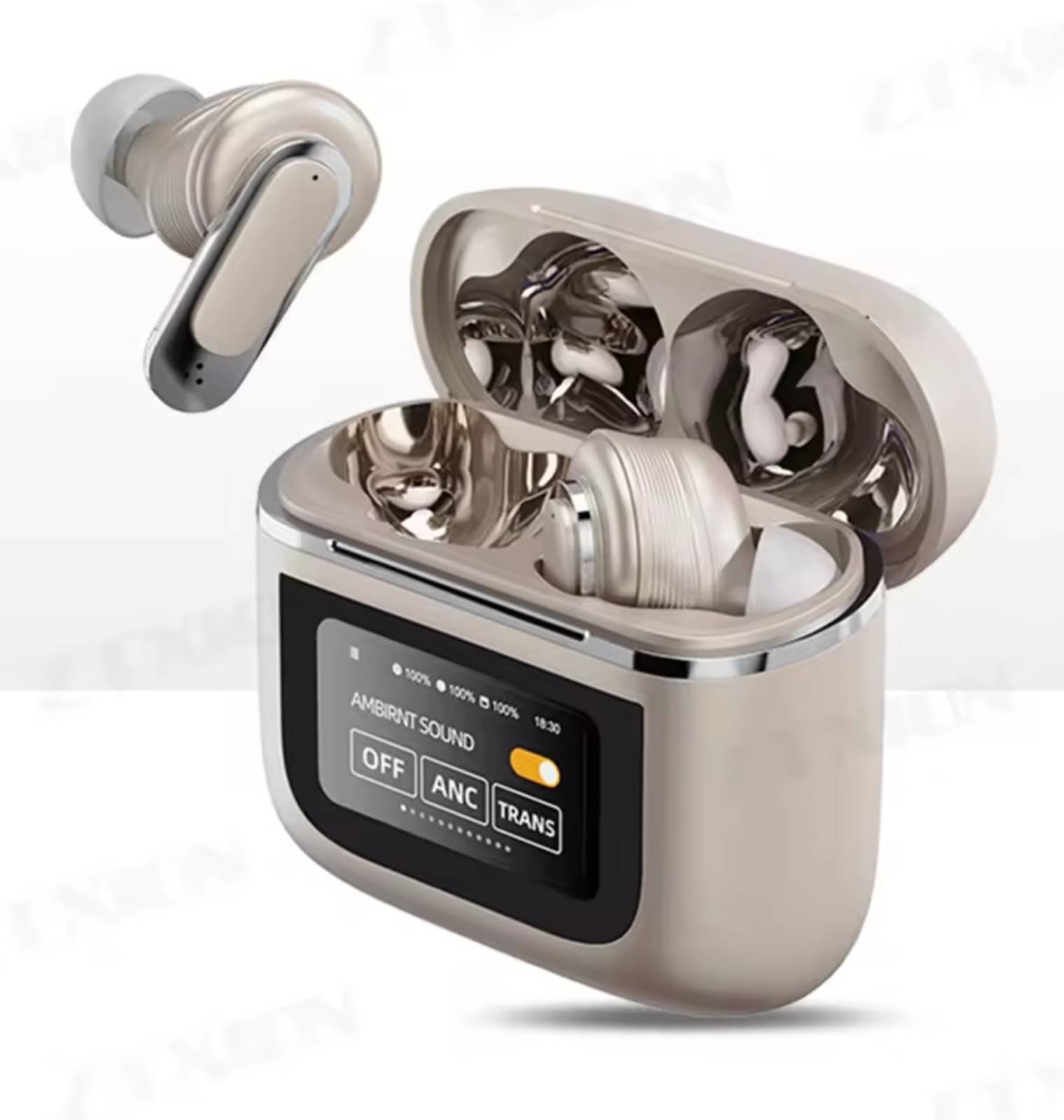 COREGENIX V8 Touchscreen Bluetooth True Wireless (TWS) In Ear 35 Hours Playback Active Noise cancellation IPX5(Splash & Sweat Proof) Beige COREGENIX V8 Touchscreen Bluetooth True Wireless (TWS) In Ear 35 Hours Playback Active Noise cancellation IPX5(Splash & Sweat Proof) Beige