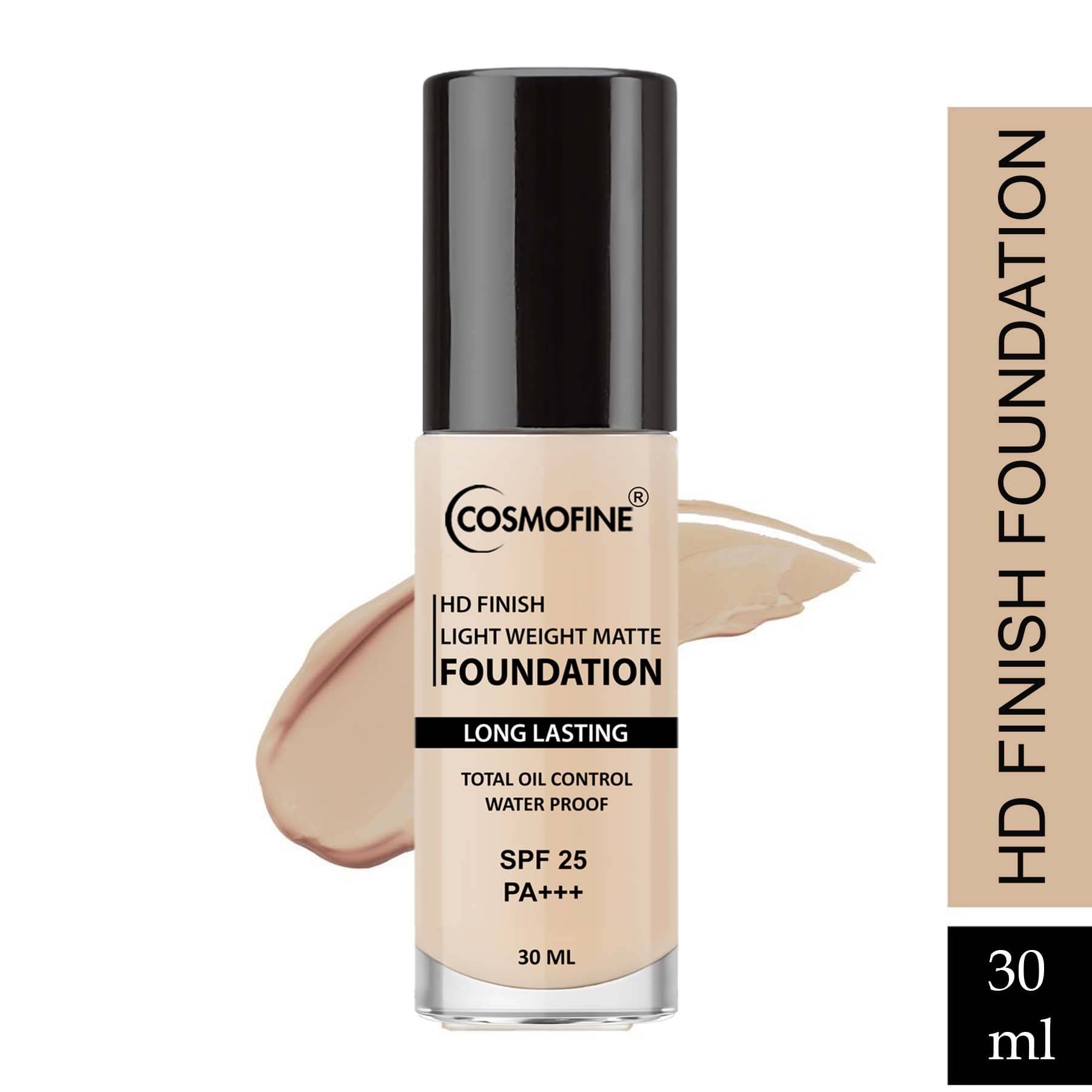     			COSMOFINE Matte Liquid For All Skin Types Skin Light Foundation Pack of 1