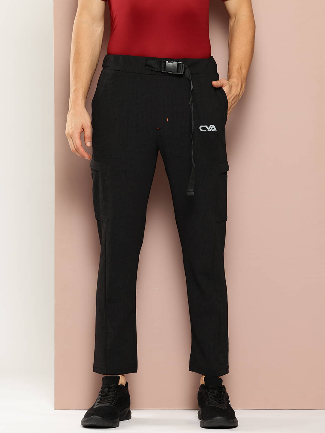     			Club York Black Polyester Men's Trackpants ( Pack of 1 )