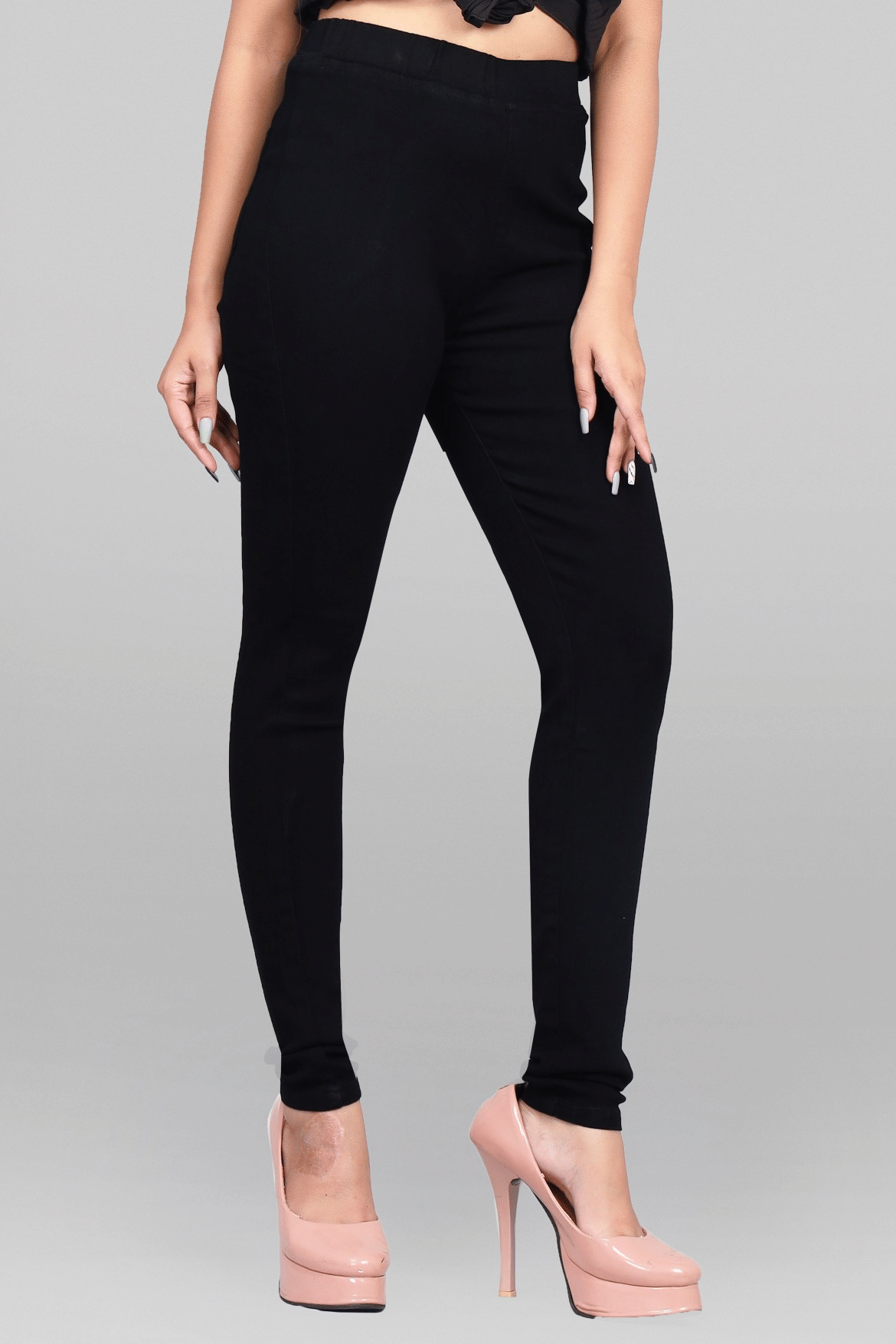     			EVYAVAN ENTERPRISE - Denim Regular Fit Black Women's Jeggings ( Pack of 1 )
