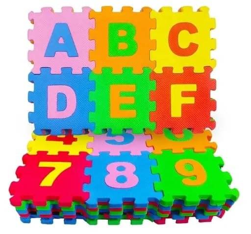    			Eclet Numbers Puzzle Mat | 36pcs Jigsaw Puzzle Foam Mat for Kids| Interlocking Learning Alphabet ABCD and Number 123 Mat for Kids | A to Z and 0 to 9