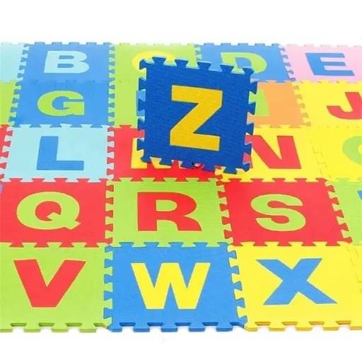     			Eclet Puzzle mat for Kids Multicolour Non Toxic with Alphabets and Numbers for Creative ,Learning Toy,Educational Toy For Kids Puzzle Assembling Building 20+ Activities Kids Toy Set Play Floor mat  (36 Pieces)