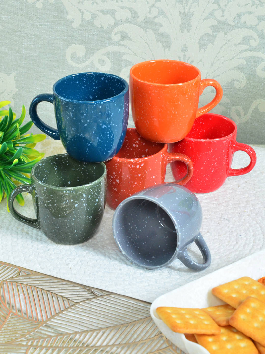     			FABINALIV FLCUP-1084 Solid Ceramic Tea Cup 130 ml ( Pack of 6 )
