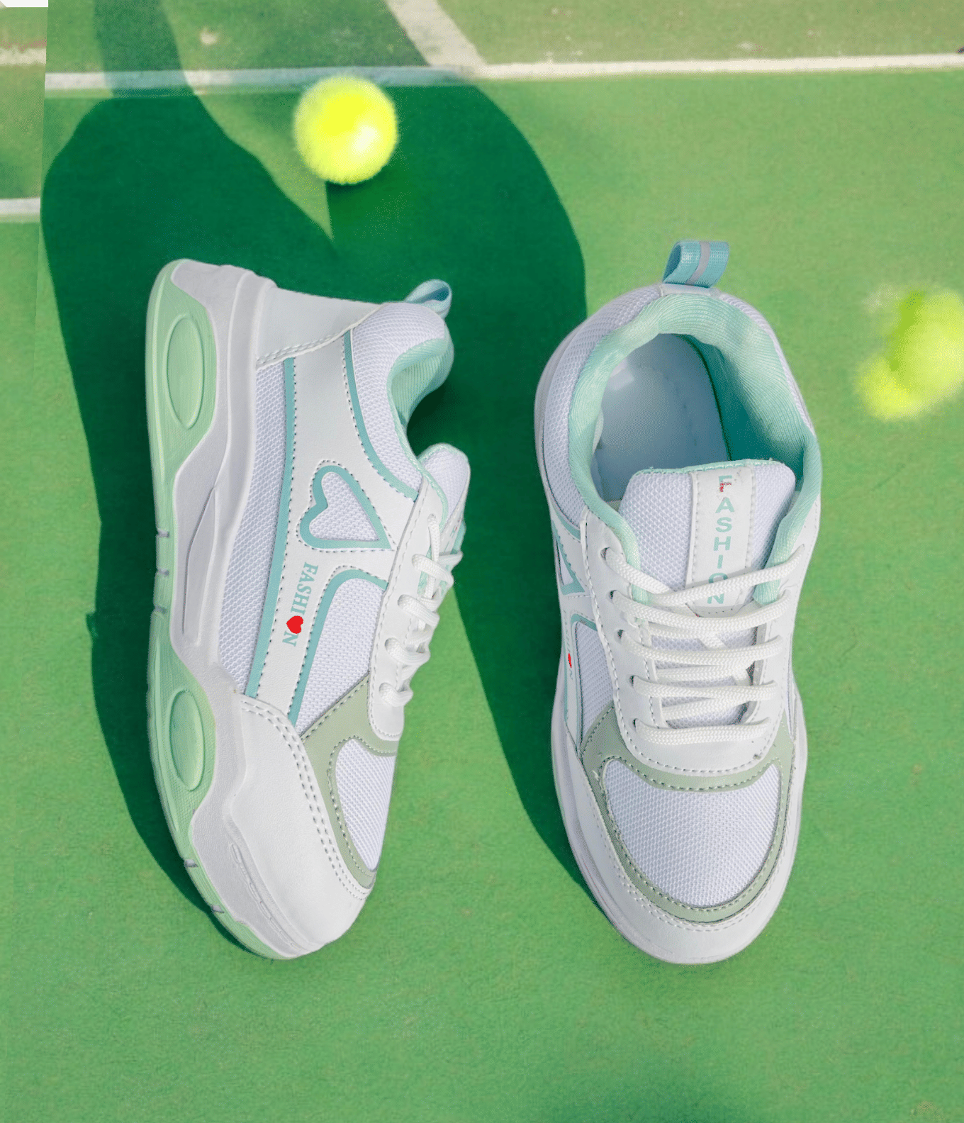 Fabbmate Green Women's Sneakers Fabbmate Green Women's Sneakers