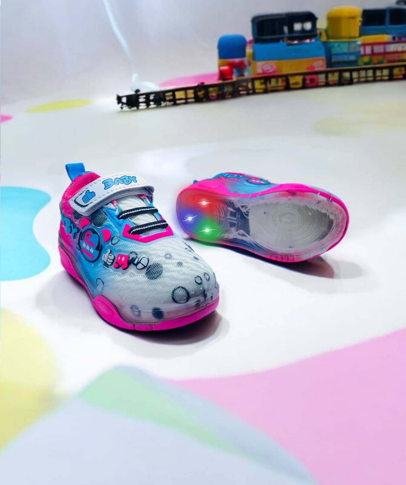     			Fabbmate - Multicolor Boy's LED Shoes ( 1 Pair )