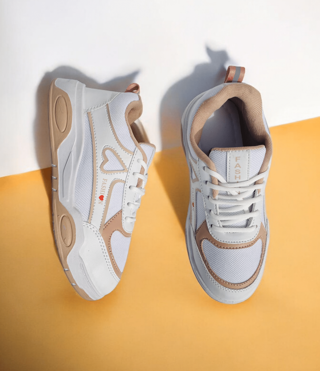     			Fabbmate Peach Women's Sneakers
