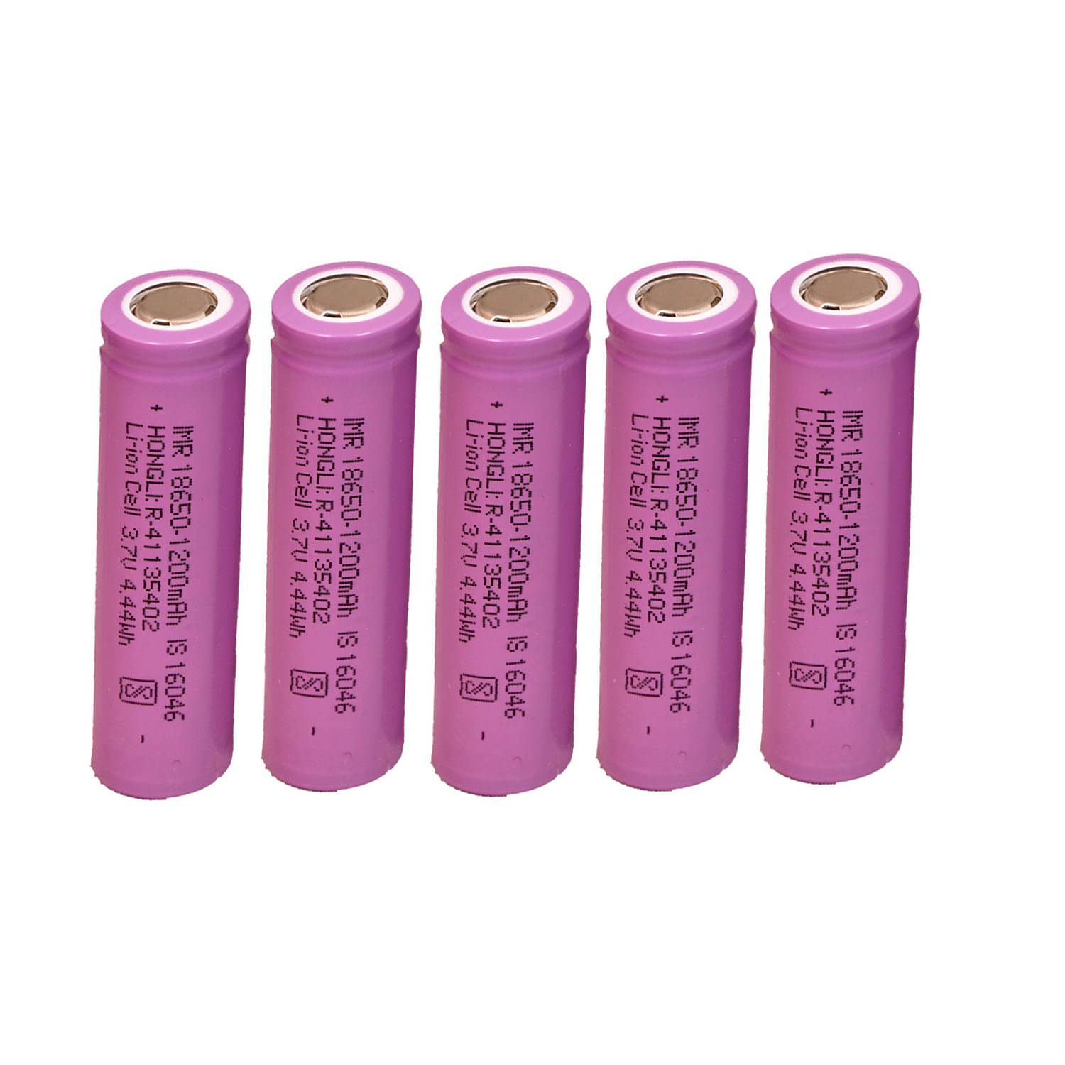 Faymla Hongli Lithium Ion 1200mAH Rechargeable Cell Batteries, LED, Bluetooth Speaker, Laptops, Power Bank & Torch, Flat Top, 3.7V, (Pack-of-5) Faymla Hongli Lithium Ion 1200mAH Rechargeable Cell Batteries, LED, Bluetooth Speaker, Laptops, Power Bank & Torch, Flat Top, 3.7V, (Pack-of-5)