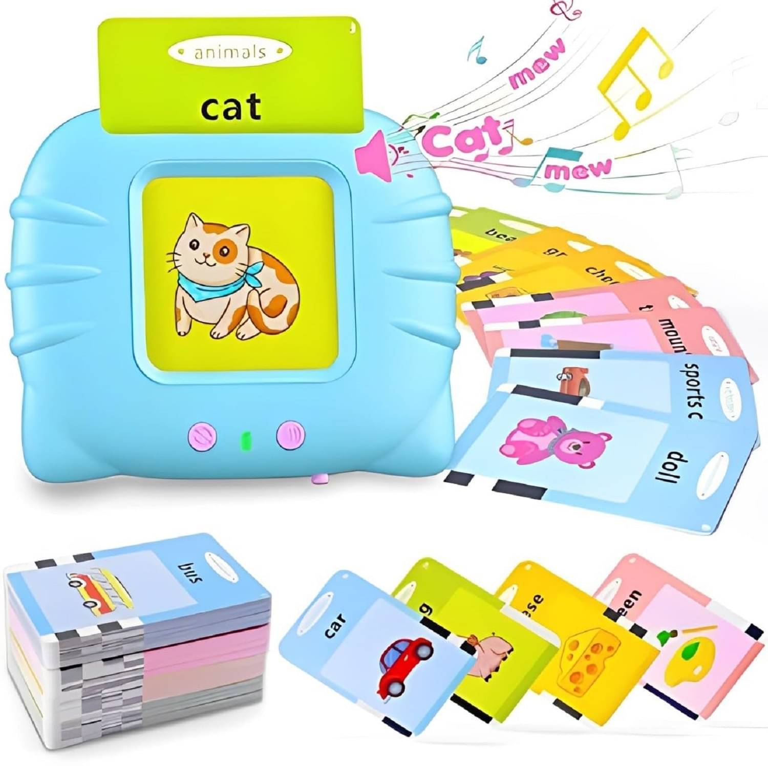     			Flash Cards, Talking Flash Cards, Educational Toys for 2 3 4 Years Old boy Girls, Talking Flsh Cards Learning Toys, Flash Cards for Babies, flashcards