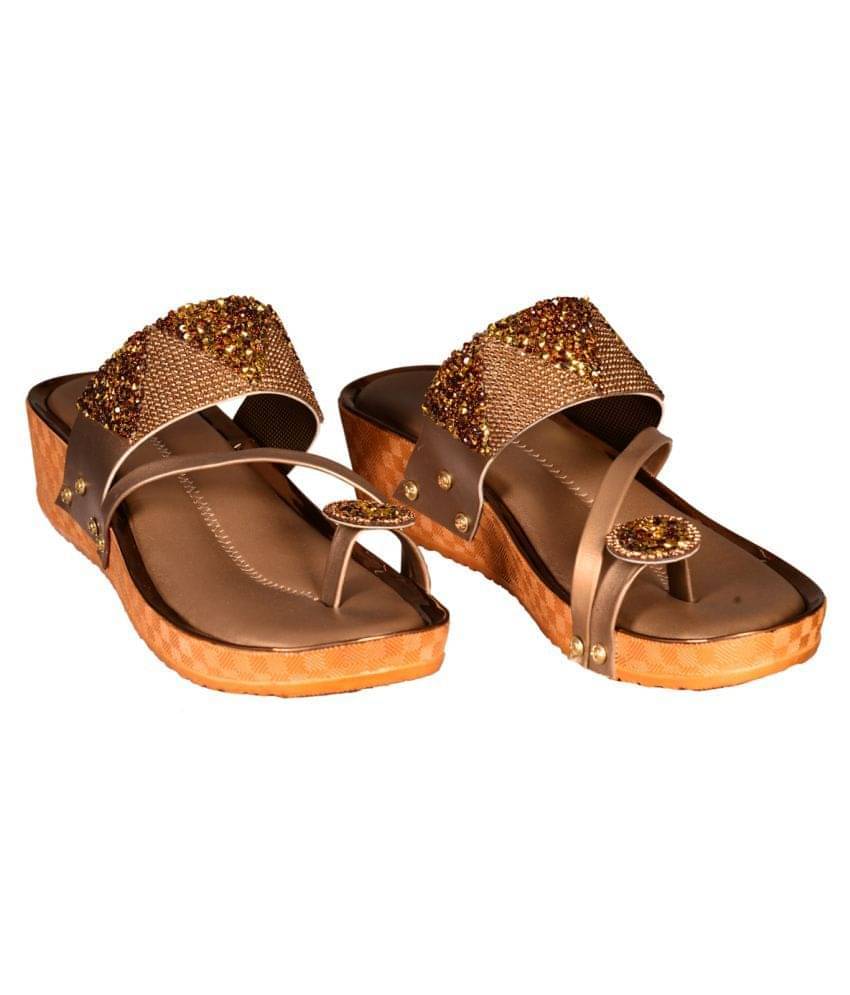 Footprints Gold Women's Slip On Heels Footprints Gold Women's Slip On Heels