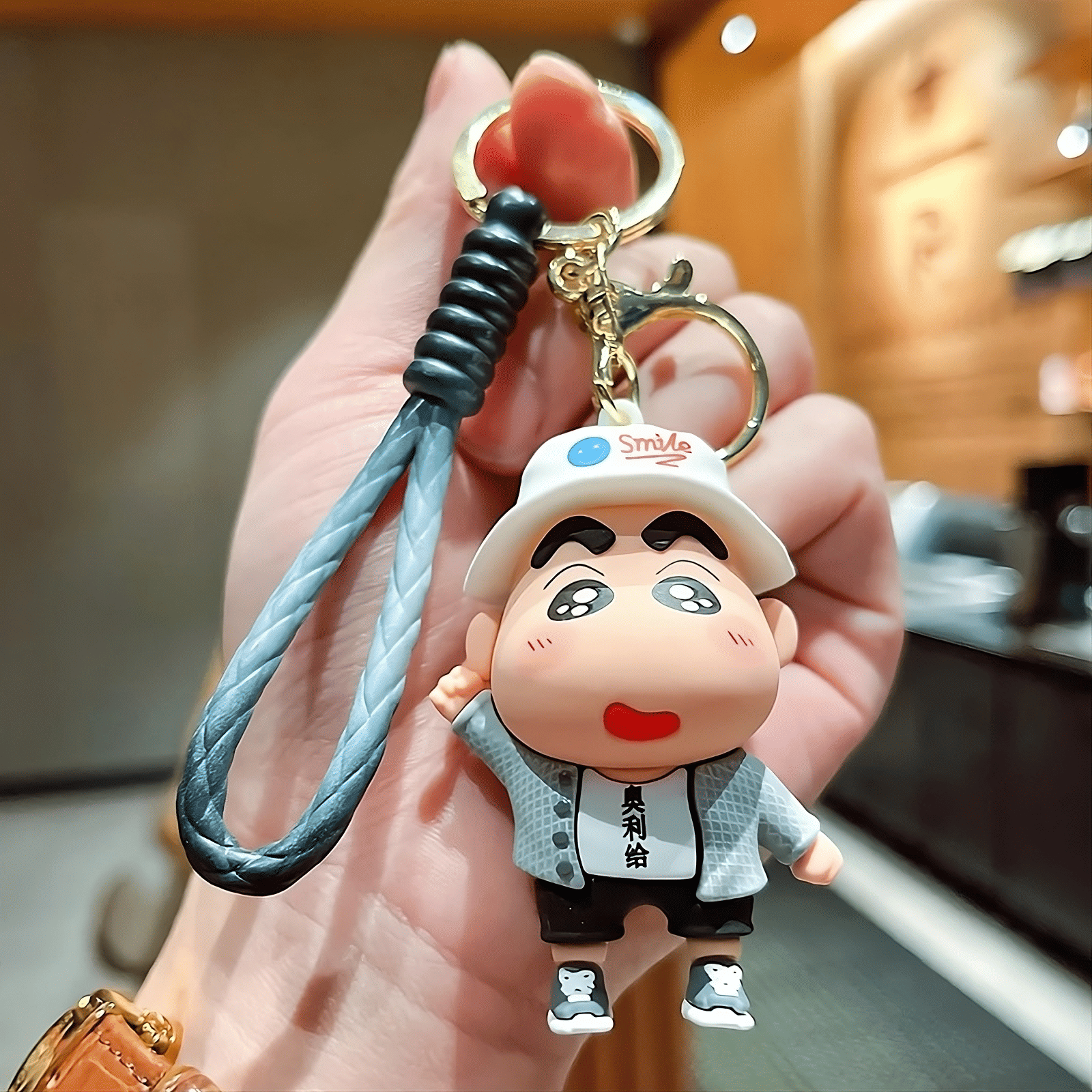     			Cute & Stylish 3D Shinchan Silicone Keycharm Girls Boys Kids Fans Gifting Adults Bag Car Bike Key Chain