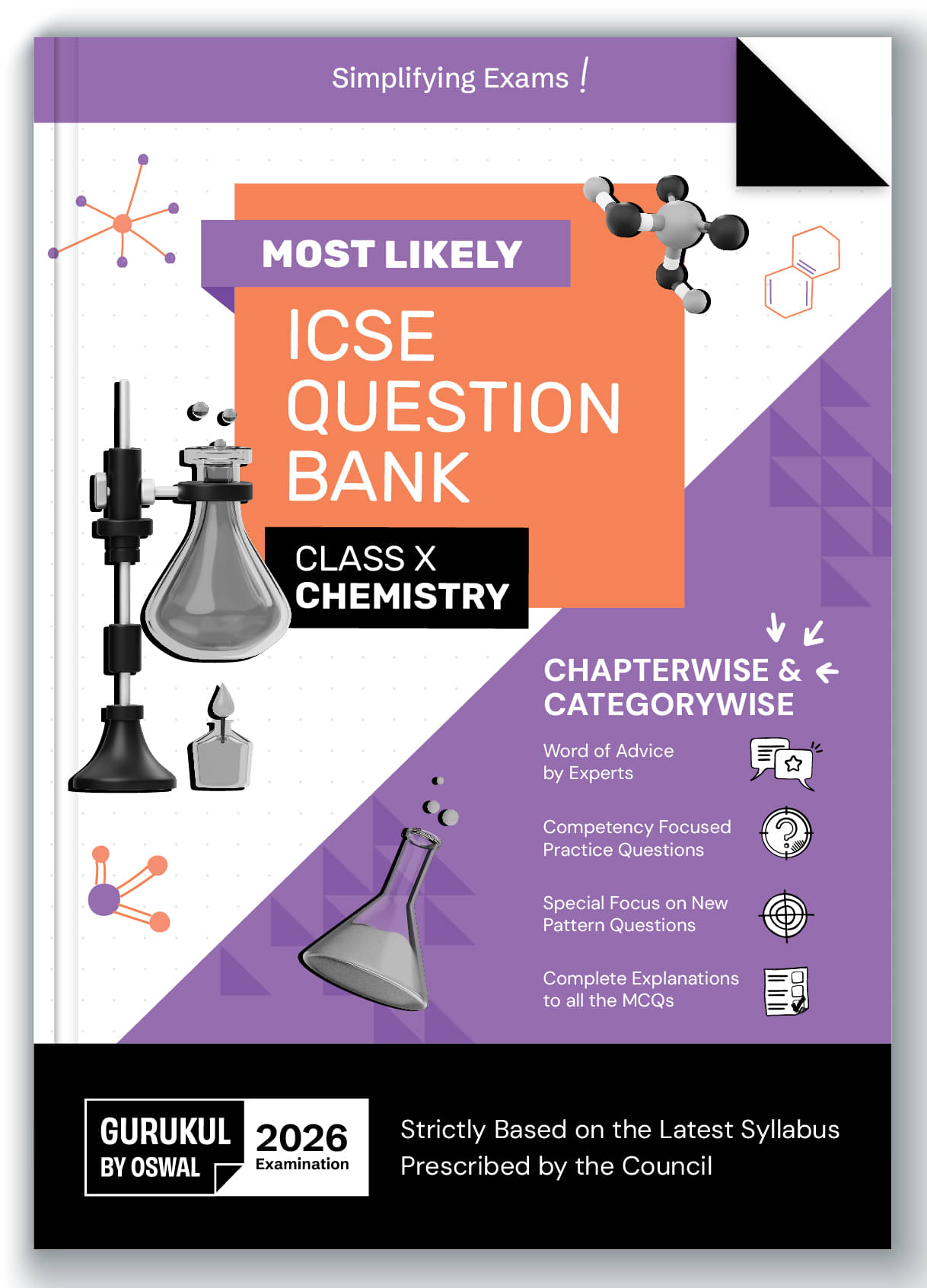 Gurukul By Oswal Chemistry Most Likely Question Bank ICSE Class 10 Exam 2026 - Chapterwise & Categorywise Topics, Comptency Focused Questions, Expert Gurukul By Oswal Chemistry Most Likely Question Bank ICSE Class 10 Exam 2026 - Chapterwise & Categorywise Topics, Comptency Focused Questions, Expert