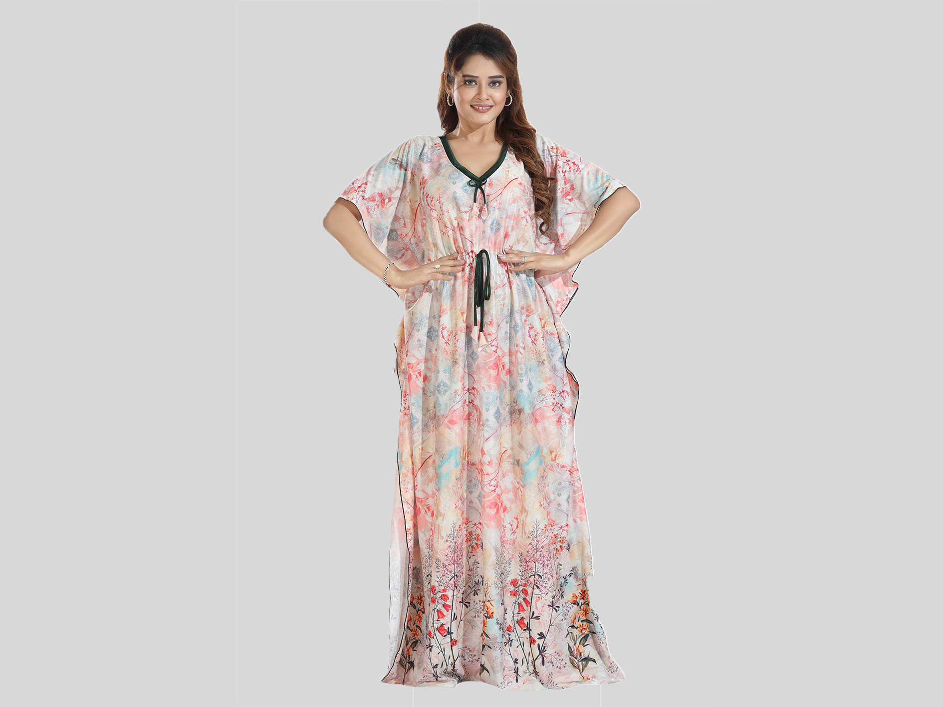 Gutthi Multi Color Satin Women's Nightwear Nighty & Night Gowns ( Pack of 1 ) Gutthi Multi Color Satin Women's Nightwear Nighty & Night Gowns ( Pack of 1 )