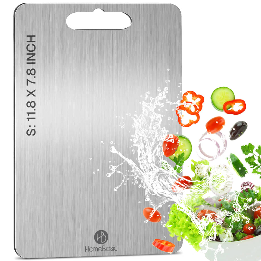     			HOMEBASIC Steel Chopping Board 1 Pcs
