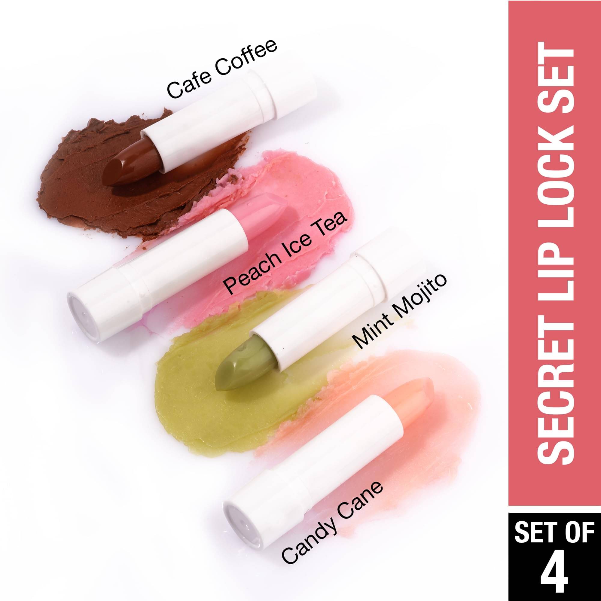 Hilary Rhoda Multicolor Glossy Lip Balm ( Pack of 4 ) Hilary Rhoda Multicolor Glossy Lip Balm ( Pack of 4 )