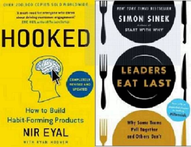     			Hooked & Leaders Eat Last By Nir Eyal  &  Sinek Simon