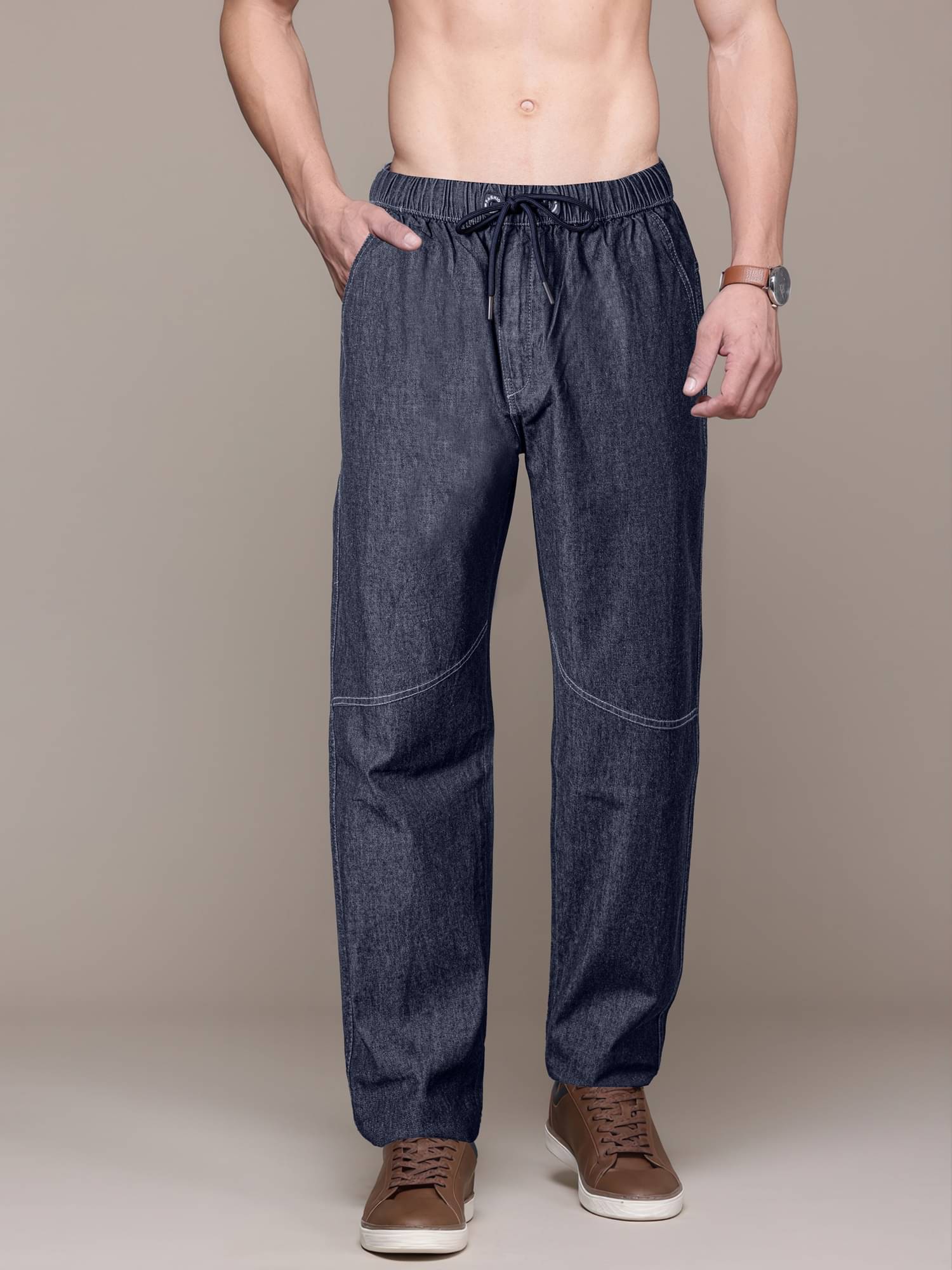 JB JUST BLACK Regular Fit Jogger Men's Jeans - Dark Blue ( Pack of 1 ) JB JUST BLACK Regular Fit Jogger Men's Jeans - Dark Blue ( Pack of 1 )