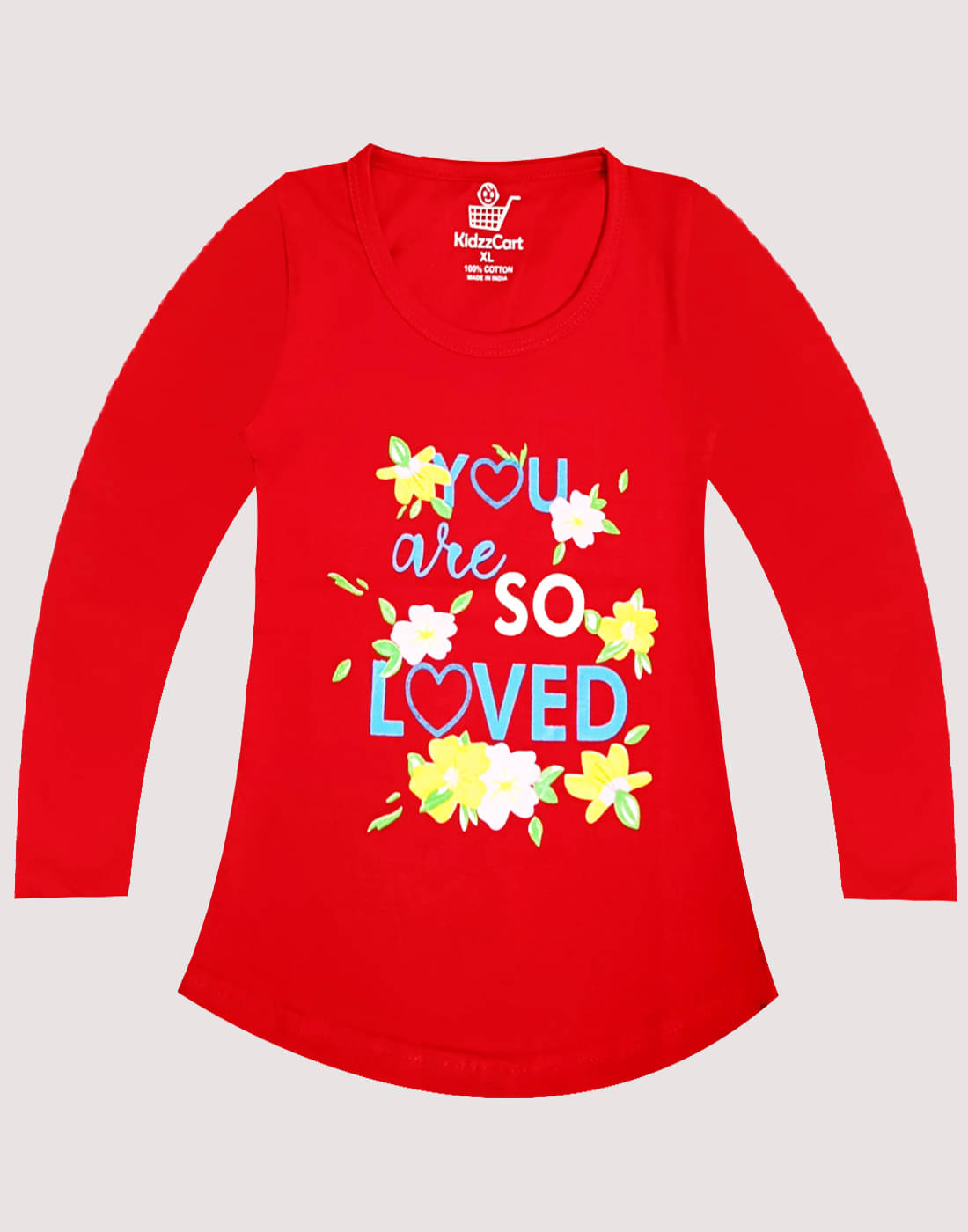     			KidzzCart Pack of 1 Baby Girls Cotton T-Shirt ( Red )