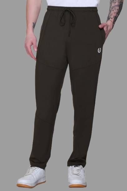 LEEBONEE Olive Green Polyester Men's Sports Trackpants ( Pack of 1 ) LEEBONEE Olive Green Polyester Men's Sports Trackpants ( Pack of 1 )