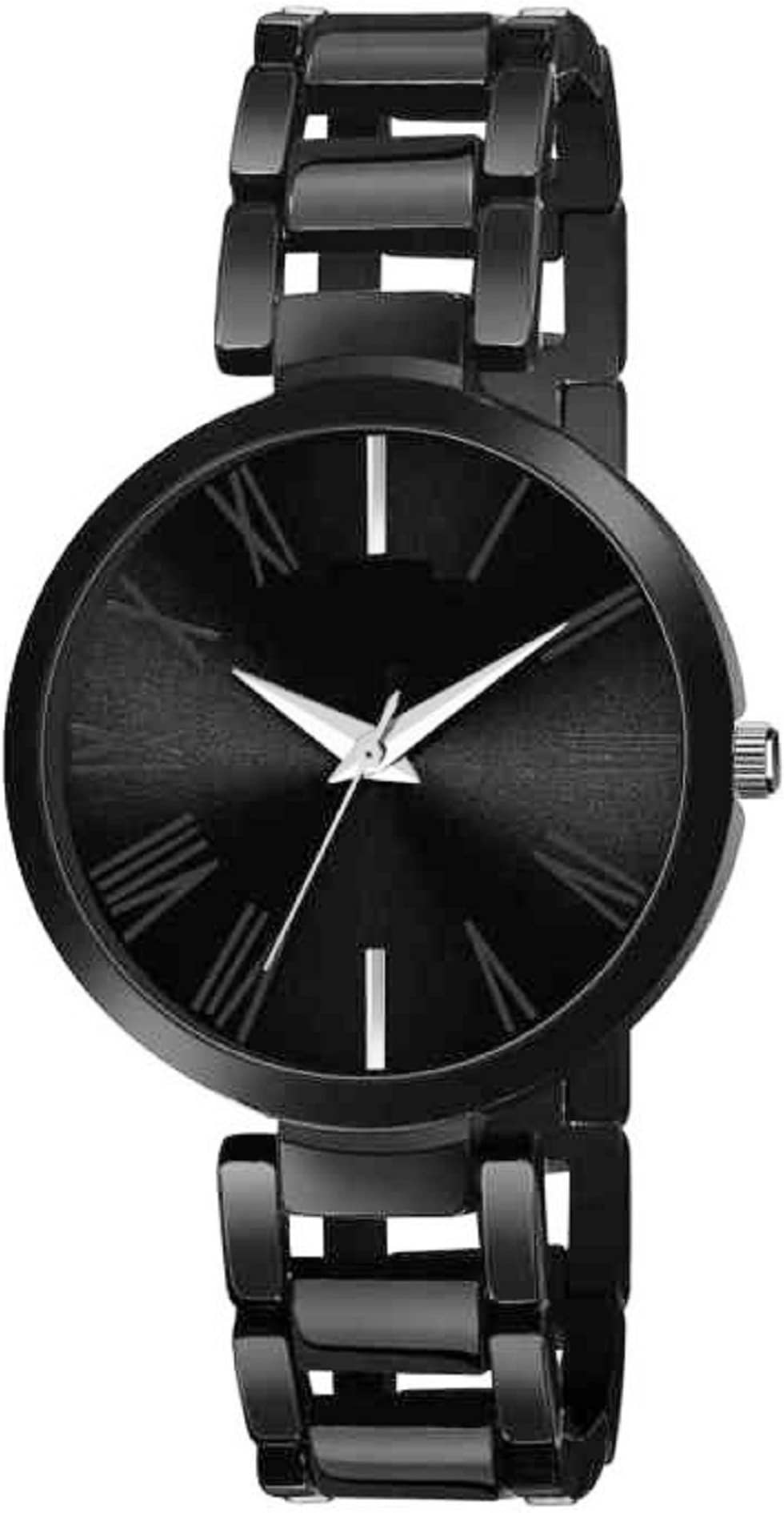 MIVAAN Black Stainless Steel Analog Womens Watch