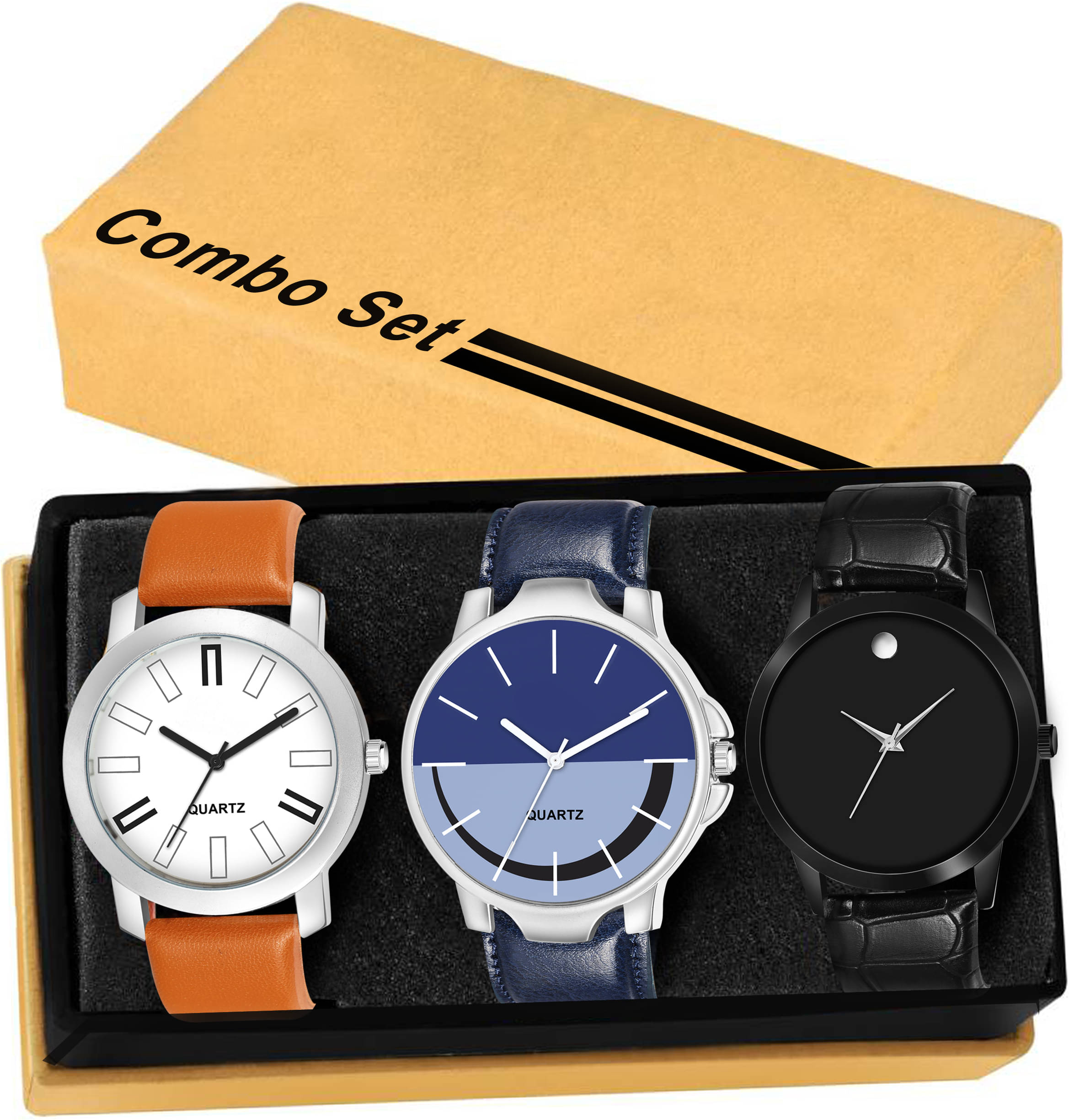     			MIVAAN Multicolor Leather Analog Men's Watch