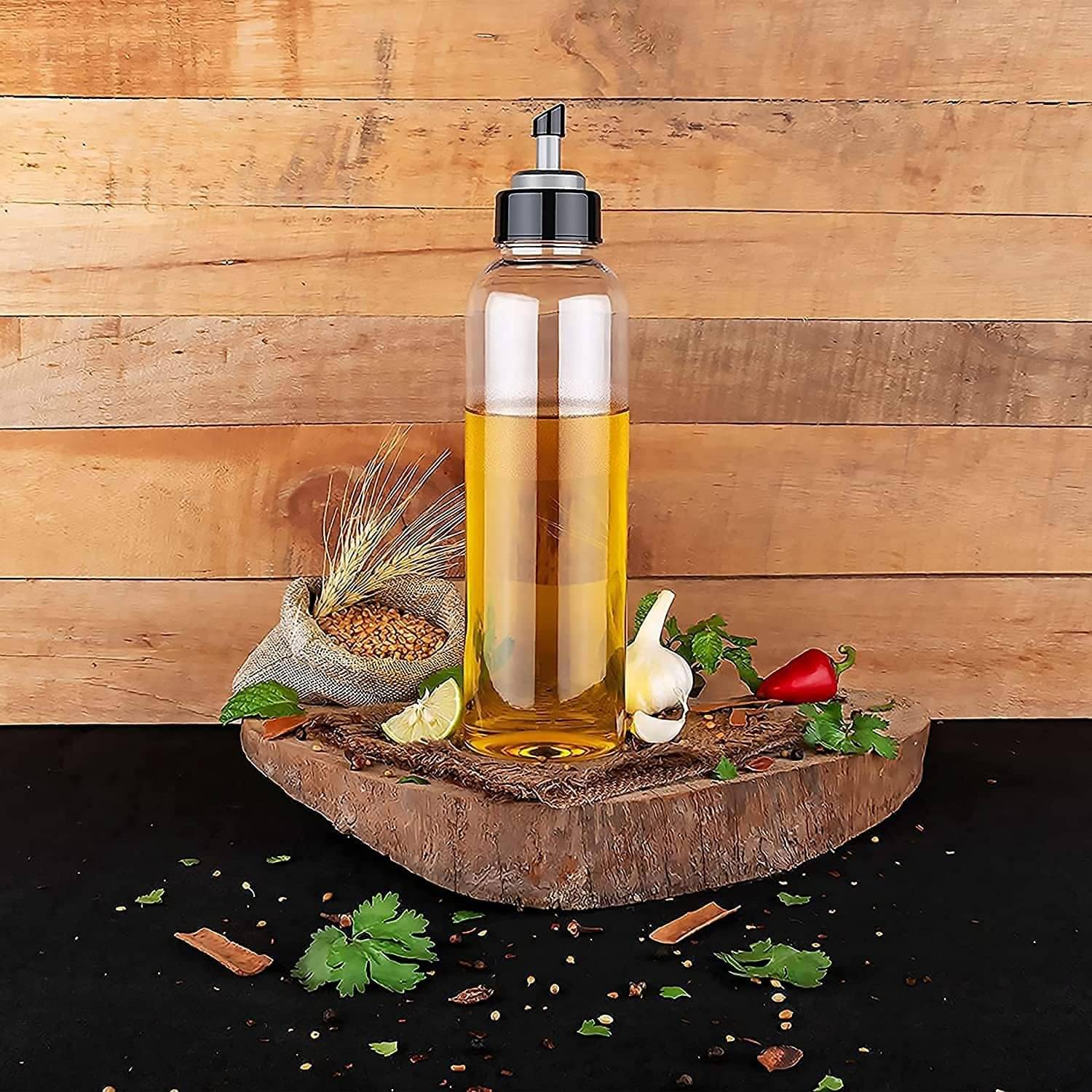 Magnique Plastic Oil Dispenser 1 Litre Cooking Oil Dispenser Bottle Oil Container,Transparent     			Magnique Plastic Oil Dispenser 1 Litre Cooking Oil Dispenser Bottle Oil Container,Transparent
