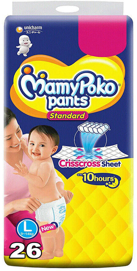    			Mamy Poko L Diaper Pants ( Traveller's Pack )
