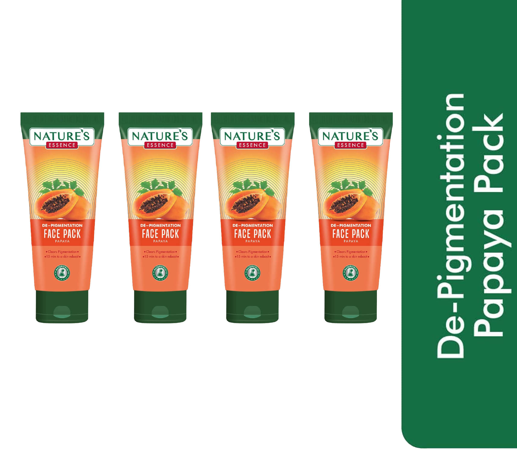     			Nature's Essence De-Pigmenatation Papaya Face Pack, 50gm, (Pack of 4)