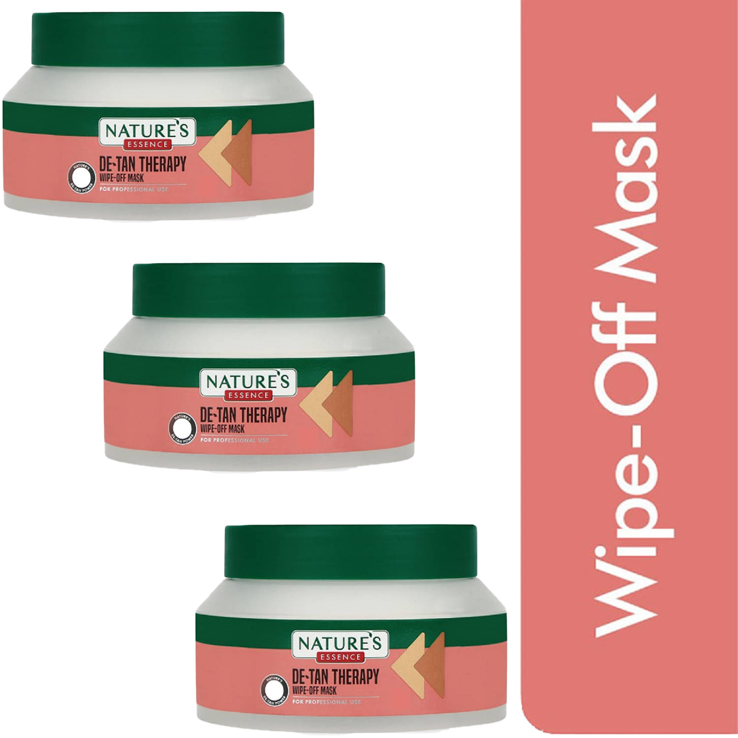     			Nature's Essence De-Tan Therapy Wipe Off Mask, 200ml, (Pack of 3)