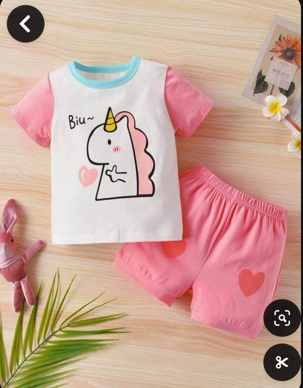     			ODIMENT Pack of 1 Unisex Cotton T-Shirt & Shorts Set ( Pink )