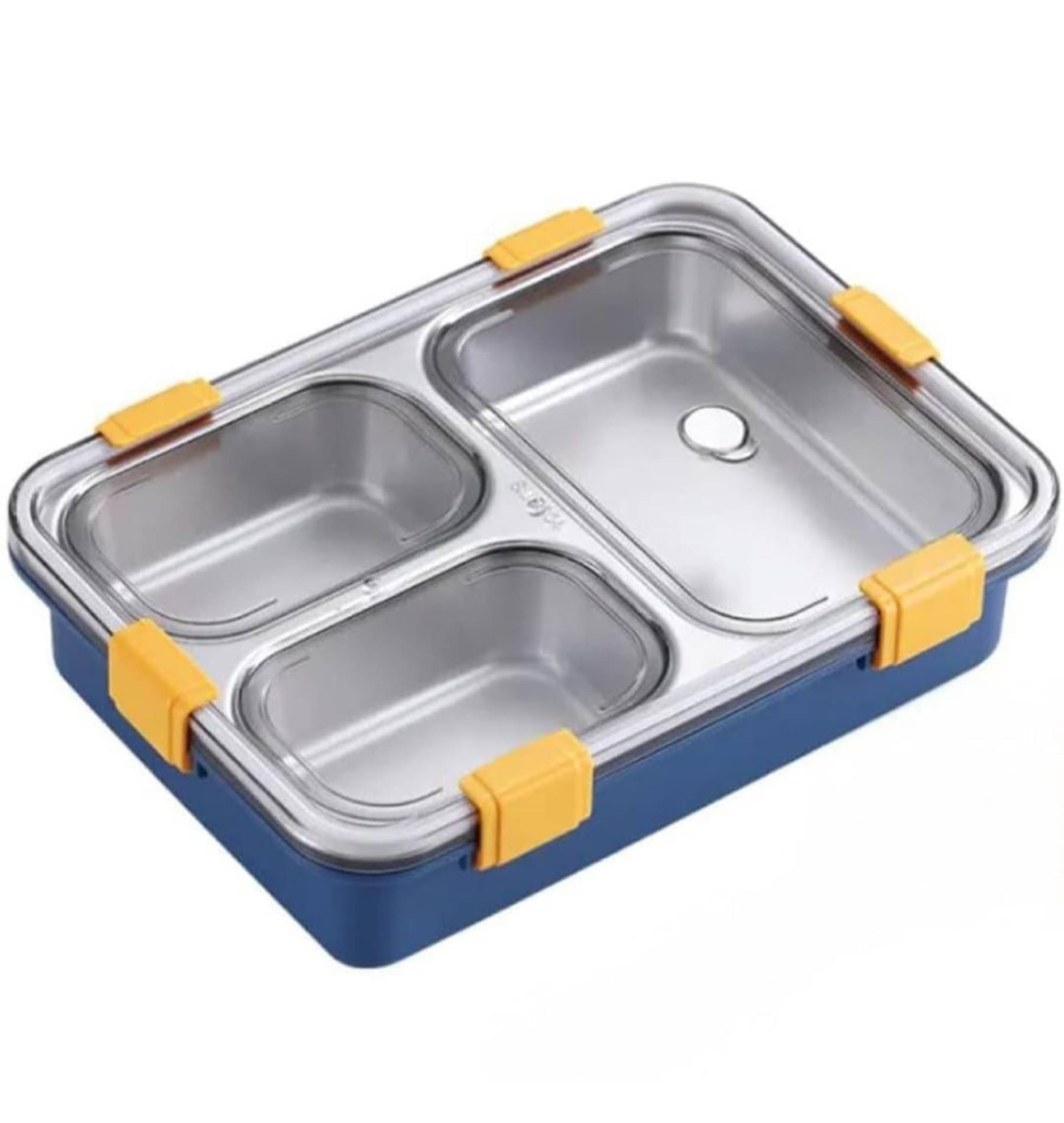     			QitmirMKT 3 Compartment School / Office Plastic Lunch Box Plastic Lunch Box 3 - Container ( Pack of 1 )