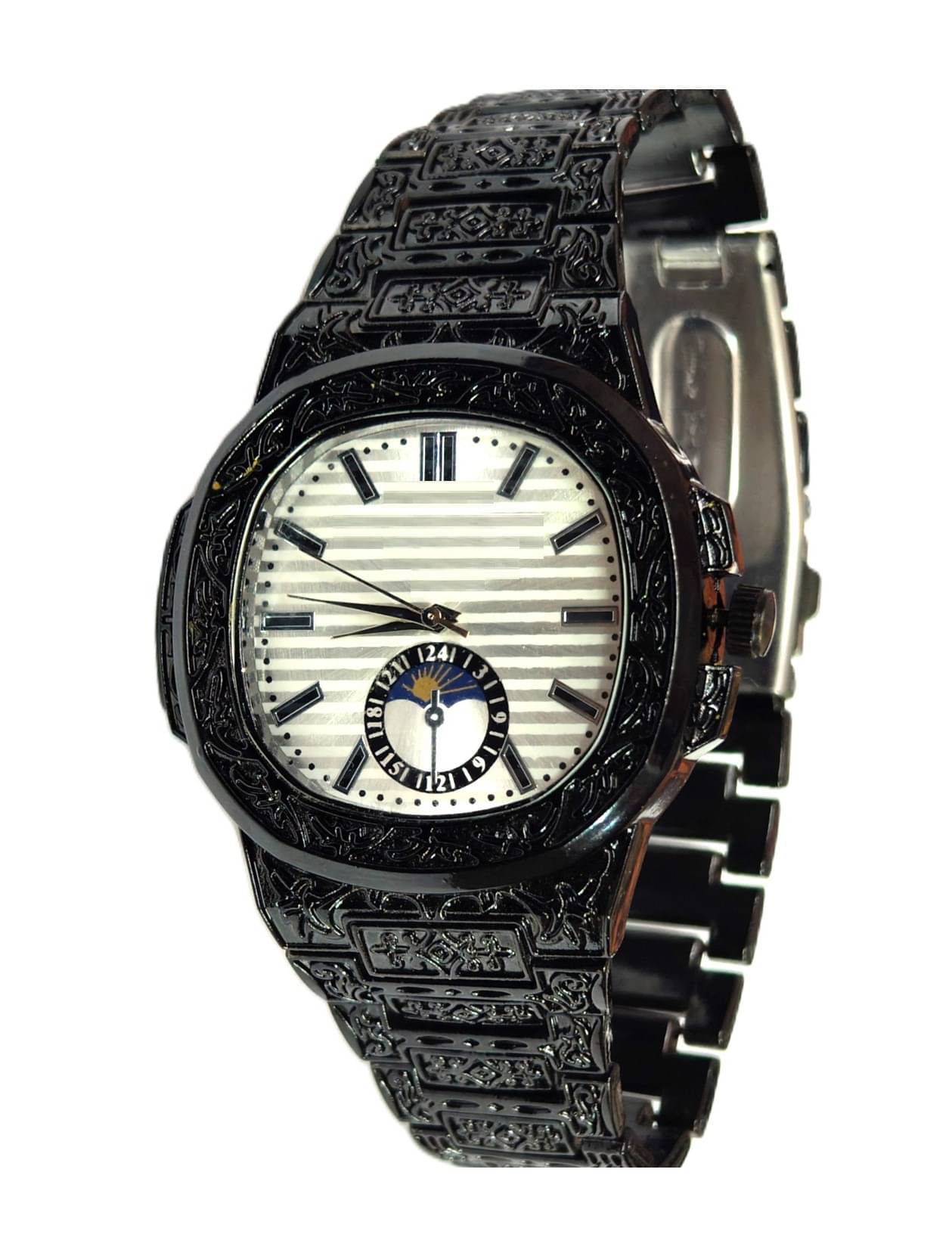     			Renaissance Traders Black Metal Analog Men's Watch